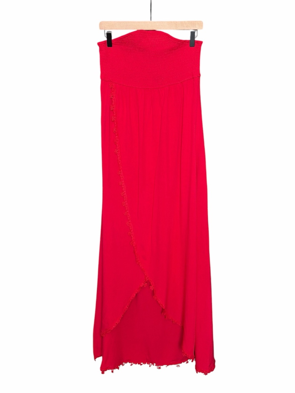 NWT‎ Cupshe Sunday spritz red maxi dress small vacation resort cruise casual